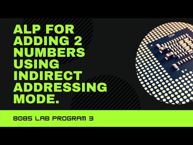 microprocessor 8085 lab program