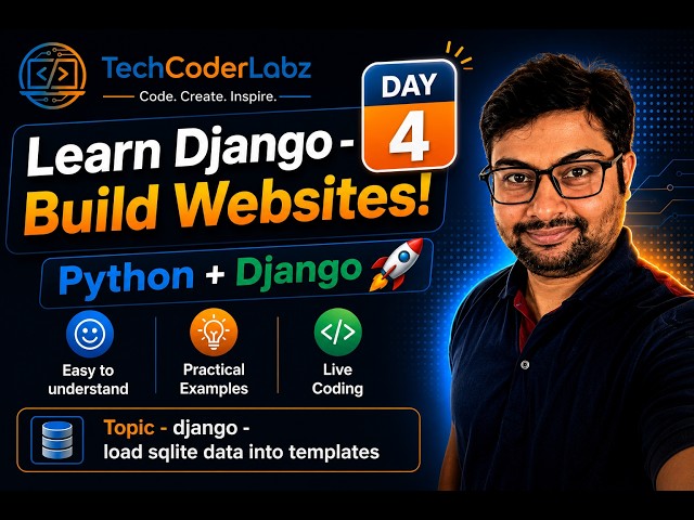 Learn Django with Python 🚀 Day 4 | Display SQLite Database Data in HTML Templates