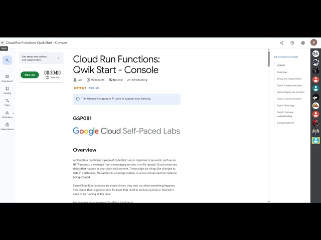 Cloud Run Functions: Qwik Start - Console | GSP081 (Step-By-Step Guid) | #googlecloudarcade