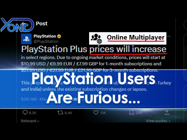 PlayStation Increase Price Of Online Multiplayer Paywall & People Are Pissed...