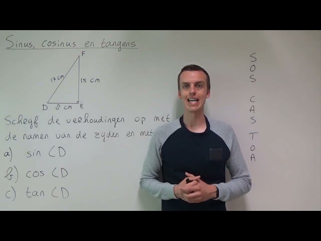 Sinus, cosinus en tangens (3 VMBO-KGT & 4 VMBO-KGT)