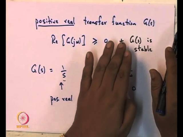 Mod-01 Lec-17 Passive filters, Dissipation equality, positive real lemma