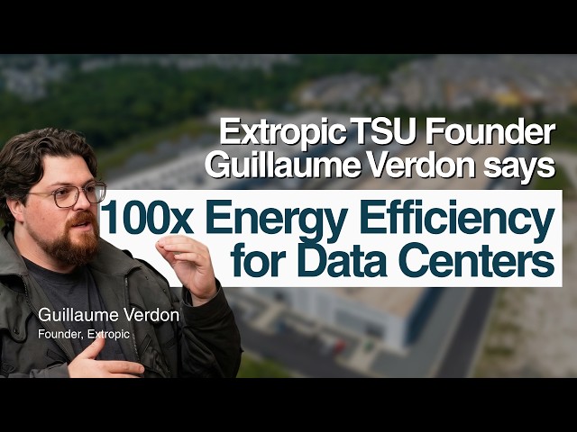 Sparse Analog AI Chips Cut Data Center Energy 100x | Guillaume Verdon