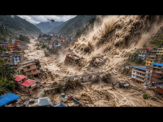 Nepal Border Wiped Out! Glacier Collapse Sends 120mph Flood Through Rasuwa, Nearly 2,500 Missing