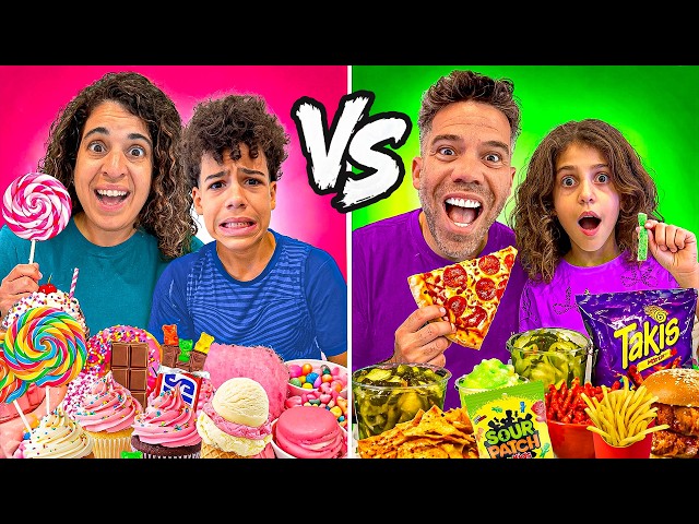 Sweet vs. Savory Food for 24 Hours!