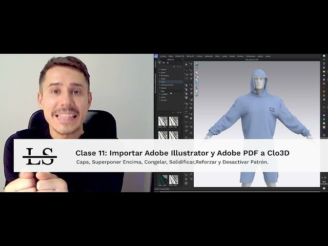 Clo3D Clase 11 Importar patrones PDF y Adobe Illustrator