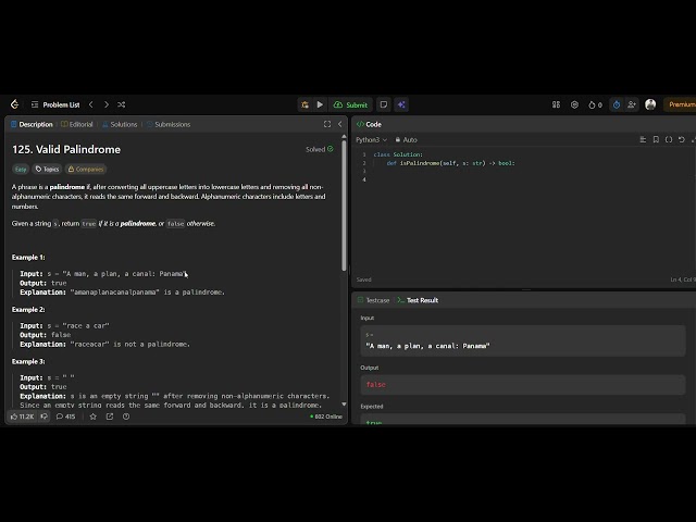 Day 3 | Problem 15 | Valid Palindrome | LeetCode Two Pointer Optimization