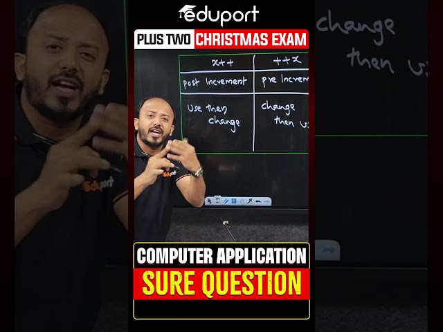 Plus two Commerce | Computer application | Sure questions | Eduport
