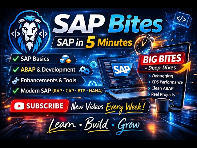 SAP Bites | SAP Explained | Short SAP Tutorials for Developers | Channel Introduction
