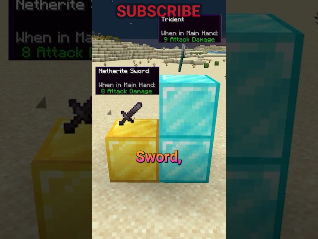 tridents are USELESS… on java edition