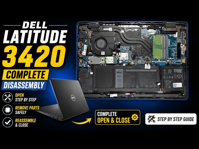 Dell Latitude 3420 – Complete Disassembly & Reassembly! 🔧| How to Open laptop Step by Step