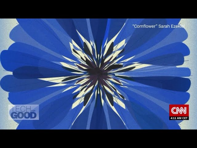 CNN's Tech For Good: Paralyzed artist with ALS paints with her eyes