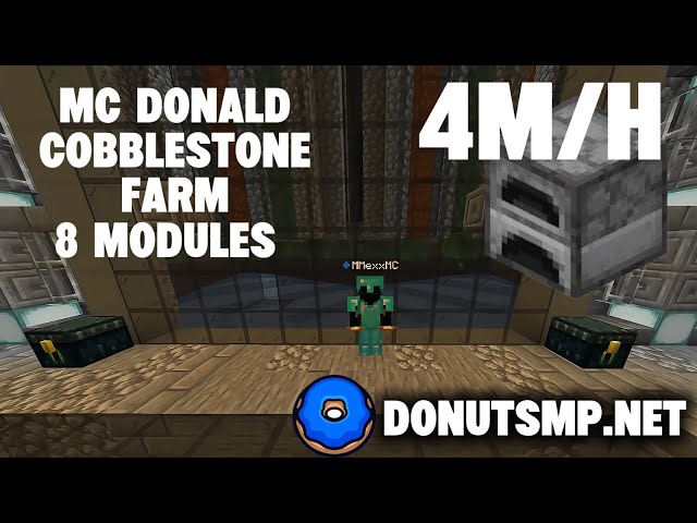 Testing McDonald 8 Modules Cobblestone/ Furnace Farm inside the DonutSMP