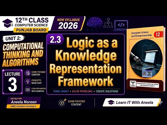 Logic as a Knowledge Representation Framework | Class 12 Computer Science Unit 2 | Punjab Board 2026