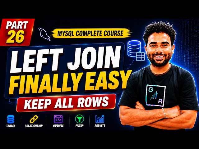 MySQL LEFT JOIN Explained for Beginners with Practical Example | SQL Joins Tutorial