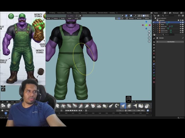 LuiNos Character Sculpting in Blender | The ultimate method to sculpt fast | Sculpt in blender