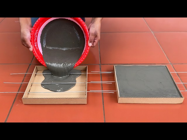 Creative design from cardboard and cement - How to make your house stand out