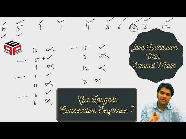 Longest Consecutive Sequence - Question | Hashmap and Heap | Data Structure and Algorithms in JAVA