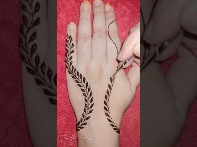 mehndi | mehandi | mehendi | mehandi design | simple mehndi design | back hand mehndi design‪