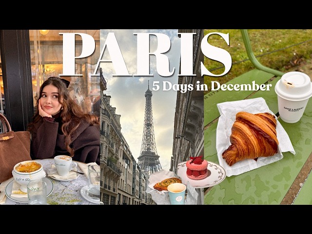 5 Days in Paris 🥐  | Christmas Cafés, Restaurants, Supermarket & Cozy Winter Vibes🇫🇷