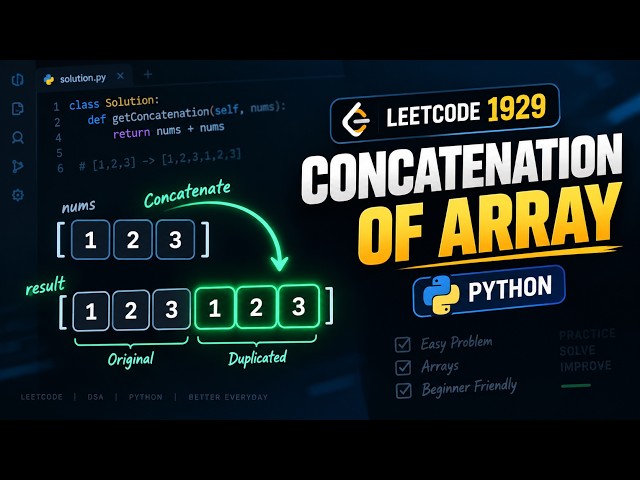 LeetCode 1929 | Concatenation of Array | Python Solutions | Tamil |