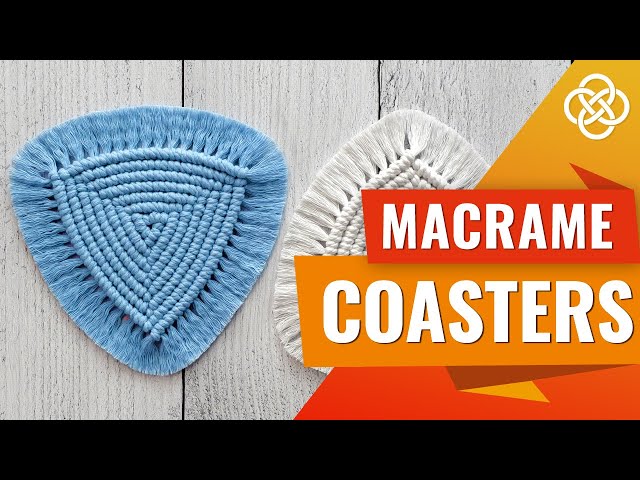 DIY Macrame Coaster | Triangle Macrame Coaster | Macrame Coaster Tutorial