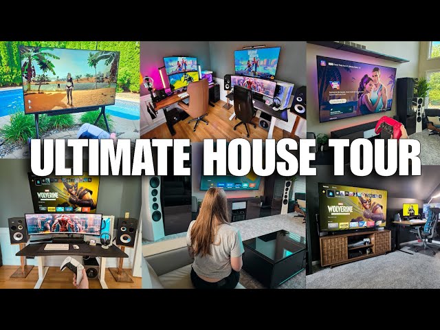 OUR NEW ULTIMATE HOUSE TOUR - 2 MONTHS OF PROGRESS - GAMING SETUPS, INGROUND POOL, BASEMENT & MORE