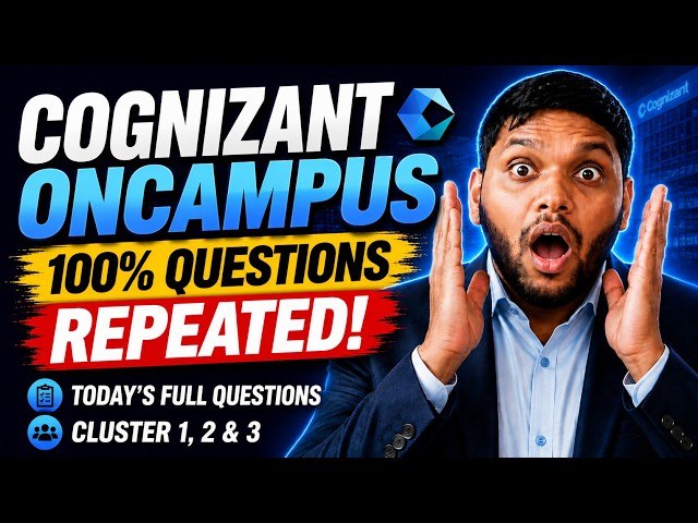 Today's Slot Analysis🔥 | Cognizant Technical Assessment 2026 | ACE GenC  Preparation 2027