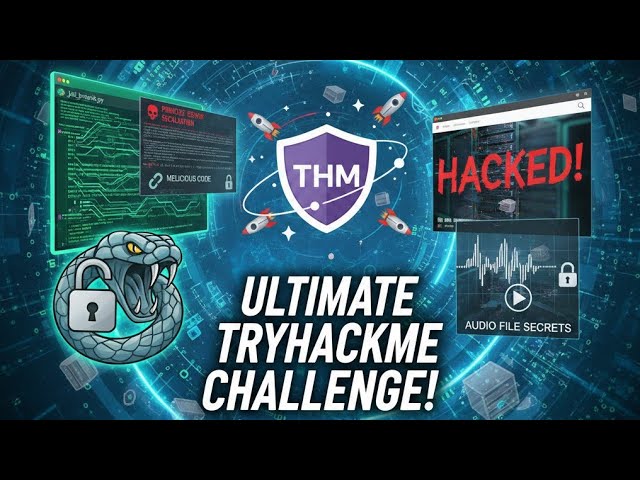 " Tryhackme break out the cage! Privilege Escalation ! 🔓💻 |  🚀 | Hack Website + Audio File Secrets!"