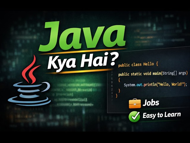 Java Tutorial For Beginners In Hindi | Lecture 1