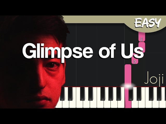 Joji - Glimpse of Us | Easy Piano Tutorial