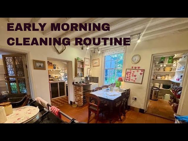 Early Morning Cleaning Routine | Messy House Clean With Me | Clean With Kate #cleaning #cleaningvlog