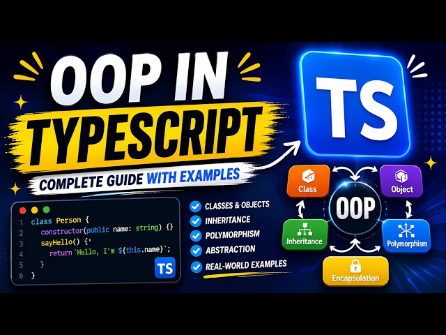 #17  TypeScript OOP Crash Course | Classes, Objects & More  #typescript #javascript #react