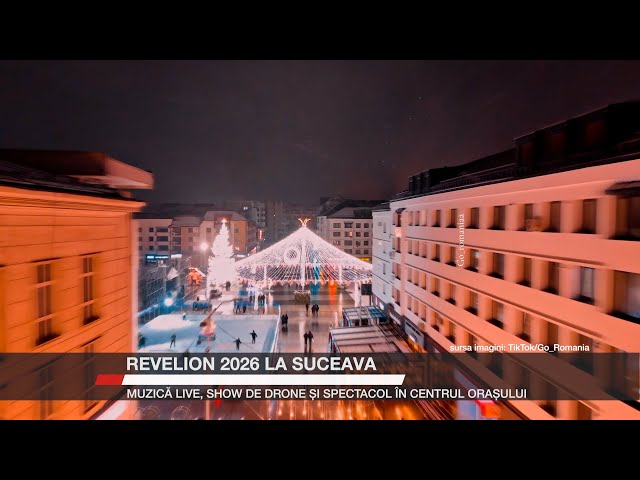 New Year's Eve 2026 in Suceava: live music, drone show and show in the city center