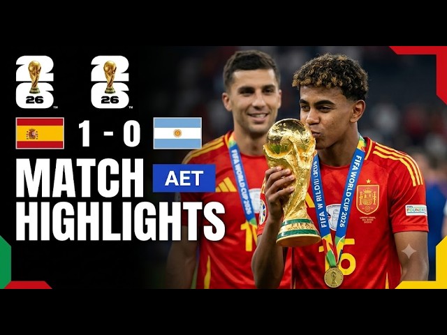 🏆 Spain vs Argentina Final Highlights | FIFA World Cup 2026 | Full Match Highlights