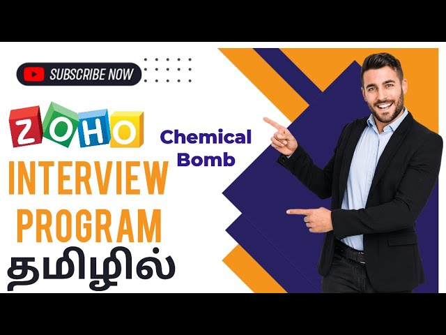 Chemical Bomb  2 || Zoho L2 Program || Java Program || Tamil..