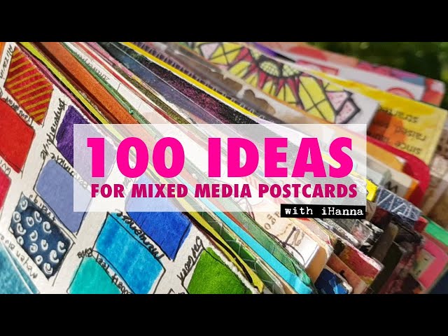 100 DIY Postcard IDEAS for you to try out! #mailart #ihannaspostcardswap