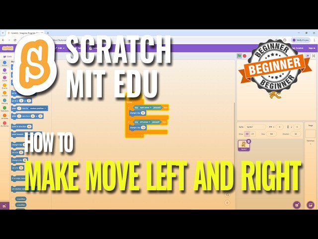 How To Make A Scratch Move Left And Right