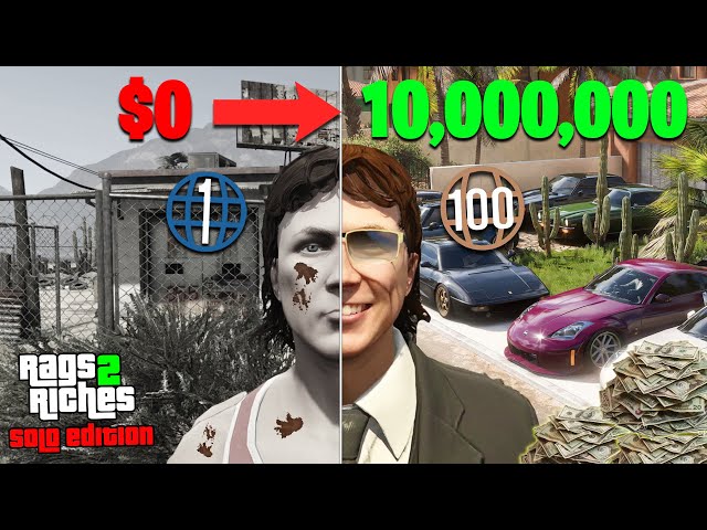 How to Start as a Level 1 in GTA Online in 2025 | Rags to Riches Solo (Complete Guide Supercut)