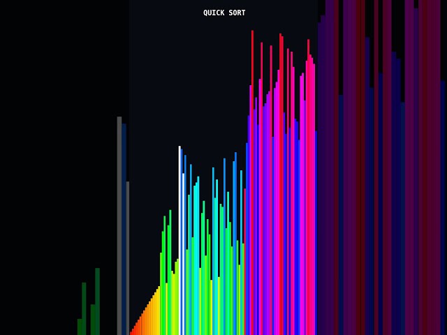 Python sorting simulation Quick Sort #stocks #python #stockmarket #correctcoding #trading #coding