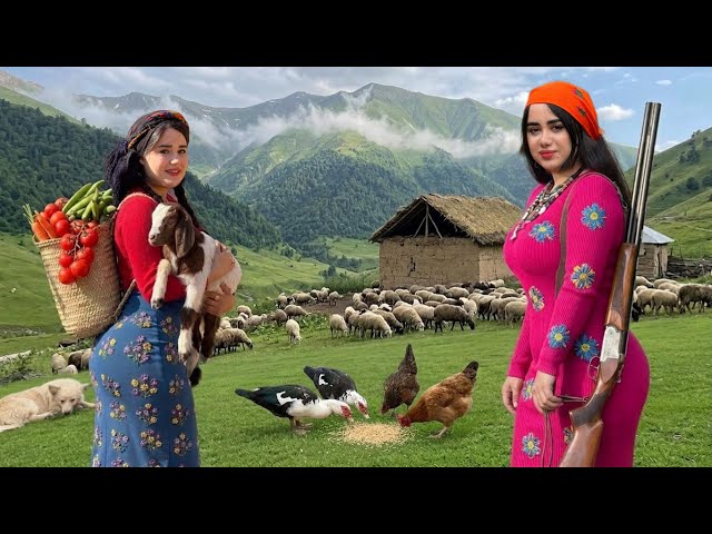 Nomadic Life in IRAN | The Secret of Traditional Bread Baking by Nomadic Girls