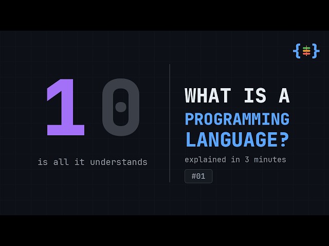 #01 What is a Programming Language?