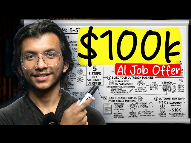 If I Wanted a $100K AI Job in 6 Months, I'd Do This (No Paid Courses)