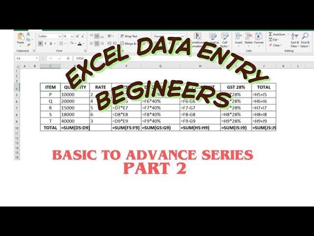 Excel Data Entry Tutorial for Beginner|How to Do Data Entry in Excel|Excel Mai data entry kaise kare