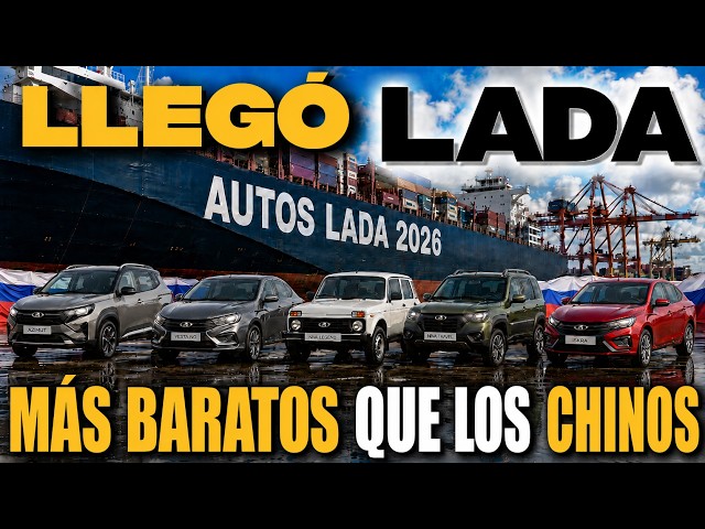 🤯 Estos 5 AUTOS LADA 2026 son mejores que CUALQUIERA ¡valen lo de una MOTO!
