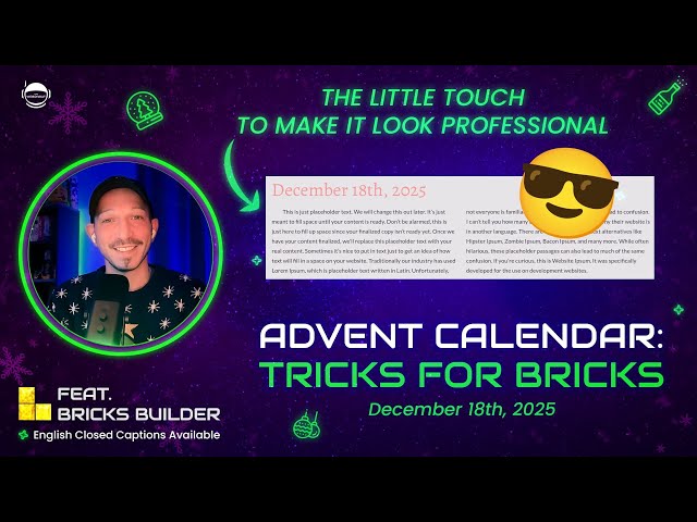 CSS Text Indent for Paragraphs  - CSS Tricks for Bricks Builder - Trick #18