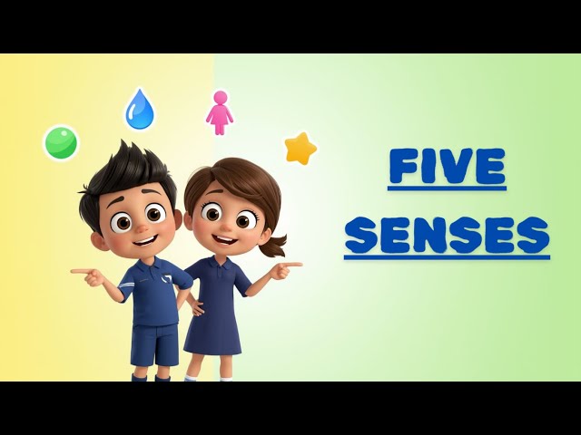 FIVE SENSES| Fun Animated Learning | Bright Minds Academy