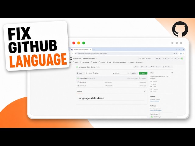 How to Change Repository Language on GitHub (Correct Language Statistics)