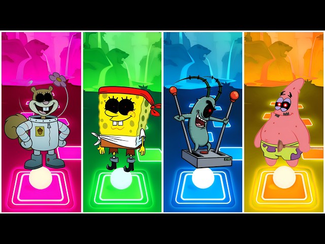 SANDY EXE VS SPONGEBOB EXE VS PLANKTON EXE VS PATRICK EXE | TILES HOP