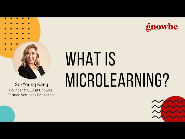 What is Microlearning? | Meet GNOWBE